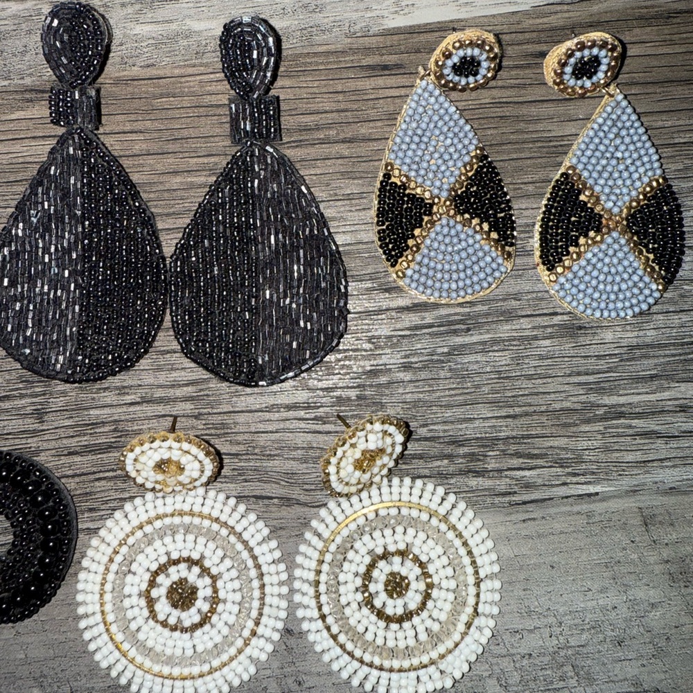 Beaded Statement Earring Bundle - image 3